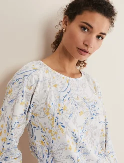 Tops & T-Shirts^Phase Eight Candie Watercolour Top Multi-Coloured