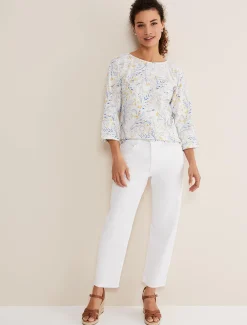 Tops & T-Shirts^Phase Eight Candie Watercolour Top Multi-Coloured