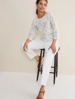 Tops & T-Shirts^Phase Eight Candie Watercolour Top Multi-Coloured