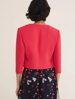 Jackets^Phase Eight Cara Textured Jacket Raspberry