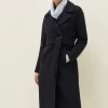 Coats^Phase Eight Carlotta Wrap Wool Coat Navy