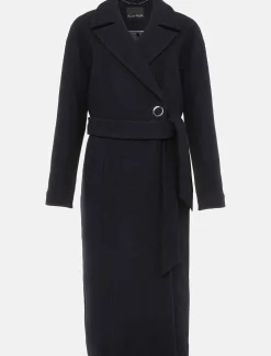 Coats^Phase Eight Carlotta Wrap Wool Coat Navy