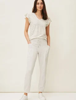 Trousers & Shorts^Phase Eight Carter Tapered Jersey Joggers Grey