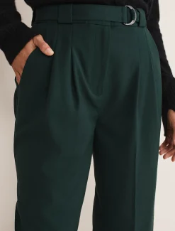 Trousers & Shorts^Phase Eight Catira Crepe Wide Leg Trousers Forest Green