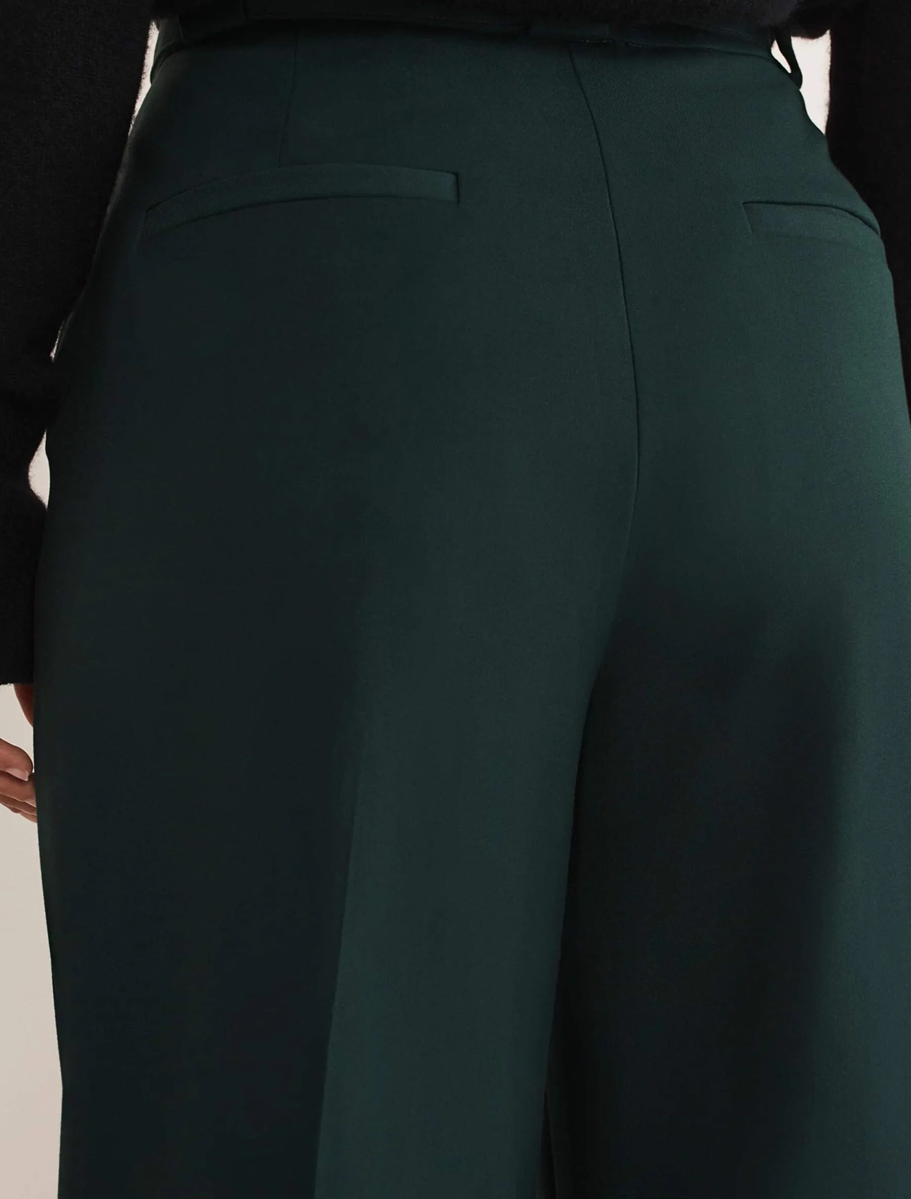 Trousers & Shorts^Phase Eight Catira Crepe Wide Leg Trousers Forest Green