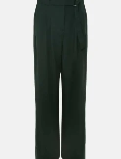 Trousers & Shorts^Phase Eight Catira Crepe Wide Leg Trousers Forest Green