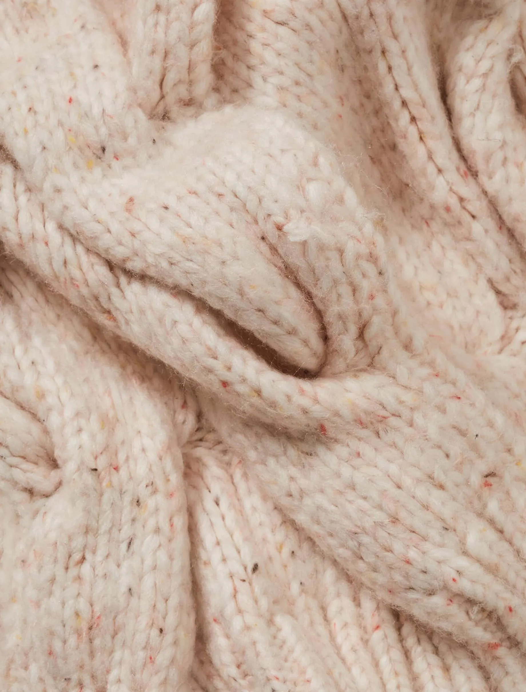 Scarves & Ponchos^Phase Eight Cattie Cable Scarf Neutral