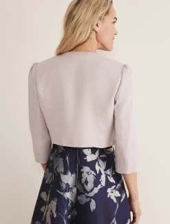 Jackets^Phase Eight Cecelia Puff Sleeve Jacket Latte