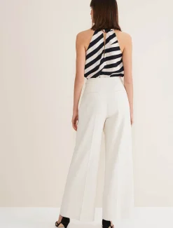Trousers & Shorts^Phase Eight Celyn Wide Leg Trousers Almond
