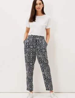 Trousers & Shorts^Phase Eight Charlene Paisley Jogger Cherry/Multi