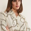 Tops & T-Shirts^Phase Eight Cheska Chain Print Top Ivory