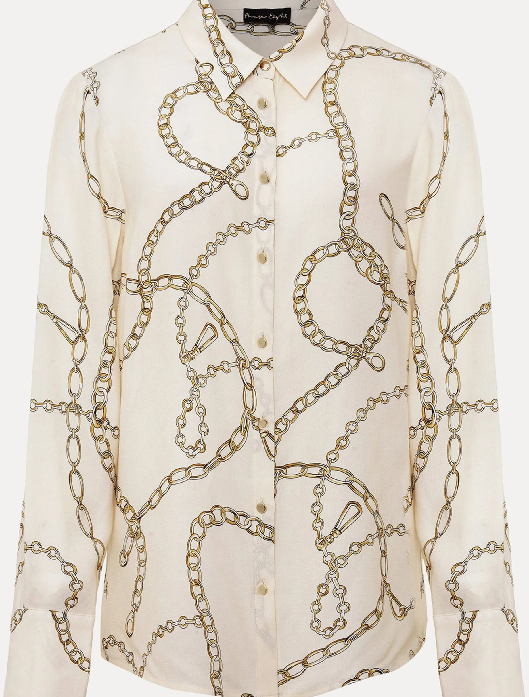 Tops & T-Shirts^Phase Eight Cheska Chain Print Top Ivory