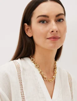 Jewellery^Phase Eight Chunky Chain Necklace Gold