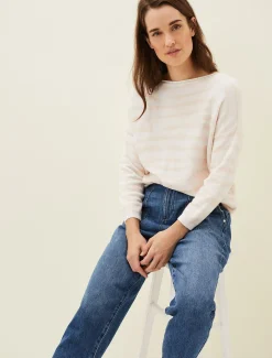 Knitwear^Phase Eight Cida Zebra Jaquard Jumper Pink Multi