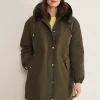Coats^Phase Eight Clara Shower Proof Parka Olive