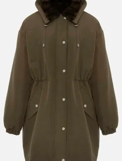 Coats^Phase Eight Clara Shower Proof Parka Olive
