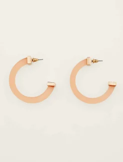 Jewellery^Phase Eight Clear Hoop Earring Pink