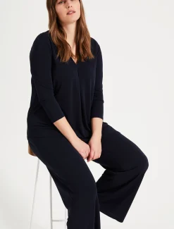 Trousers & Shorts^Phase Eight Corinne Crepe Trousers Navy