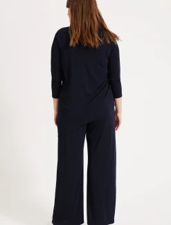 Trousers & Shorts^Phase Eight Corinne Crepe Trousers Navy