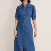 Dresses^Phase Eight Cosette Denim Midaxi Dress Blue