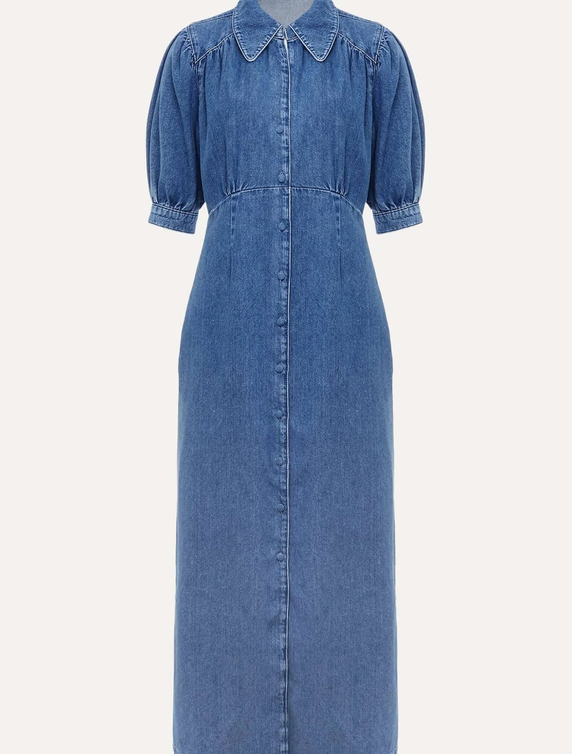Dresses^Phase Eight Cosette Denim Midaxi Dress Blue