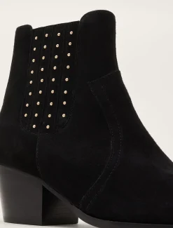 Heels^Phase Eight Cowboy Ankle Boot Black