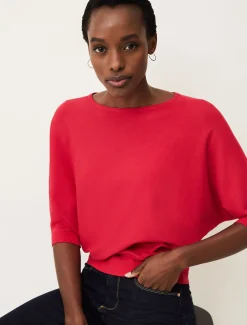 Knitwear^Phase Eight Cristine Batwing Knit Jumper Raspberry