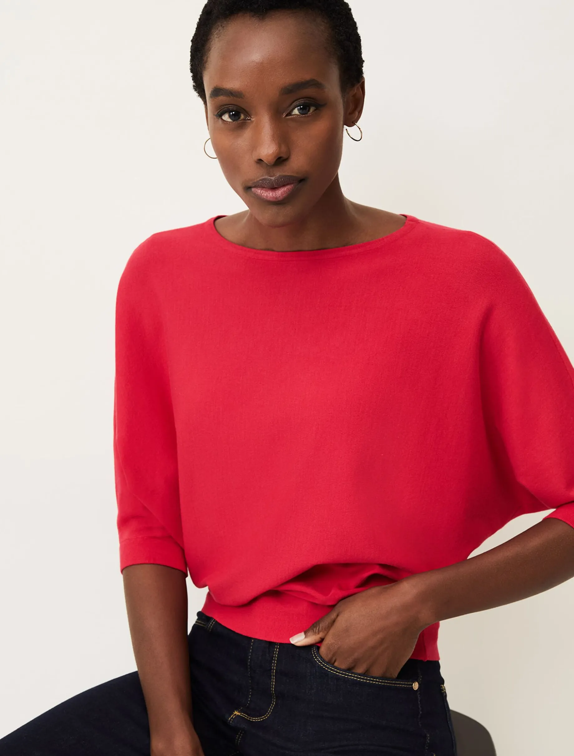 Knitwear^Phase Eight Cristine Batwing Knit Jumper Raspberry