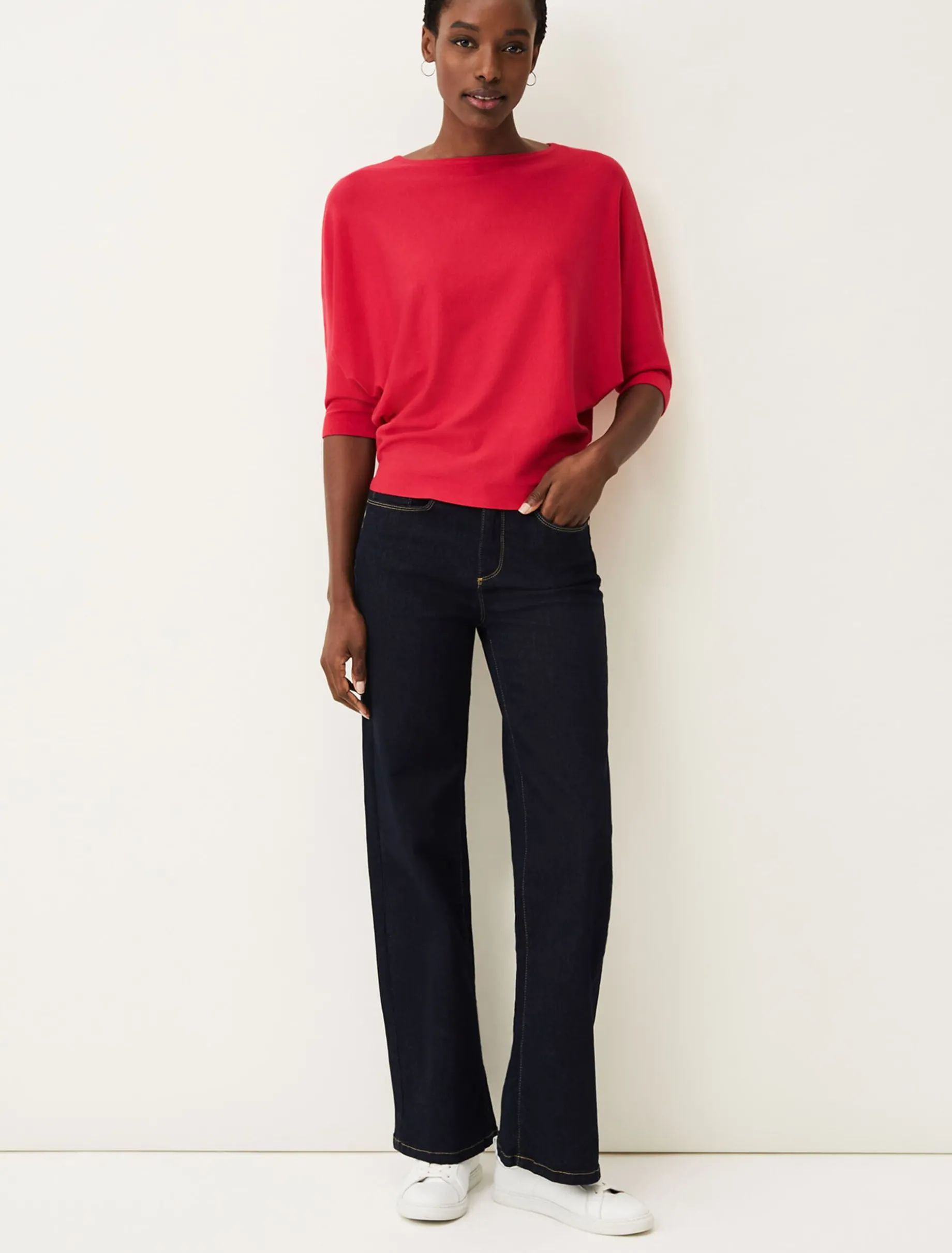 Knitwear^Phase Eight Cristine Batwing Knit Jumper Raspberry