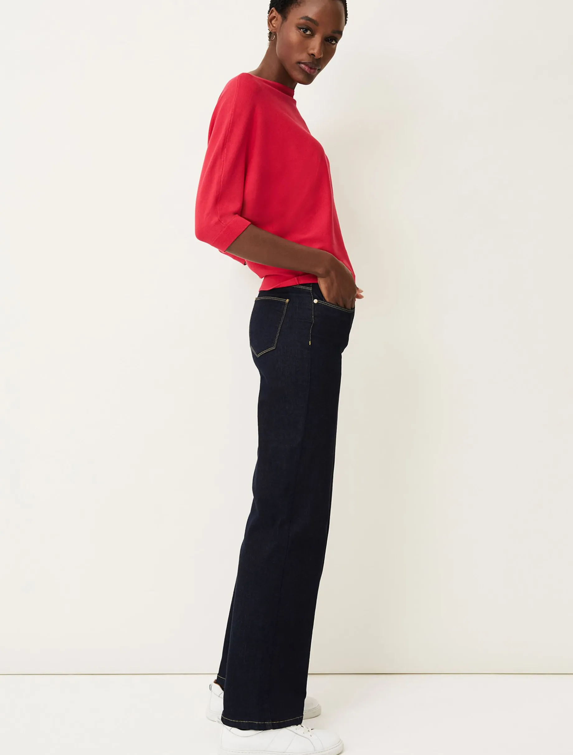 Knitwear^Phase Eight Cristine Batwing Knit Jumper Raspberry