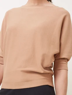 Knitwear^Phase Eight Cristine Fine Knit Batwing Jumper Camel