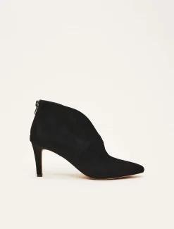 Heels^Phase Eight Cut Out Heeled Boots Black