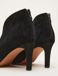 Heels^Phase Eight Cut Out Heeled Boots Black