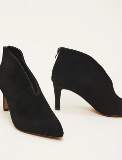 Heels^Phase Eight Cut Out Heeled Boots Black