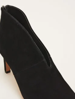 Heels^Phase Eight Cut Out Heeled Boots Black