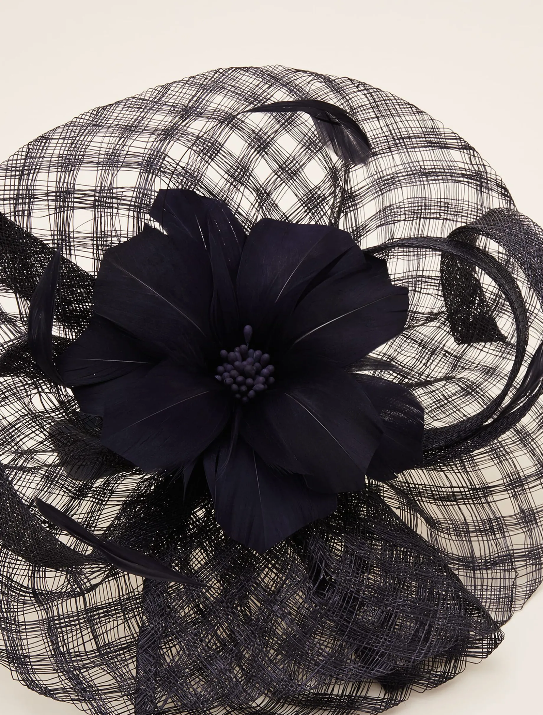 Fascinators & Hats^Phase Eight Danna Flower Disc Fascinator Navy