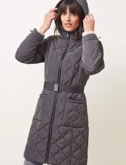 Coats^Phase Eight Danny Quilted Puffer Coat Grey