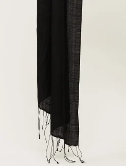 Scarves & Ponchos^Phase Eight Diamond Weave Scarf Black