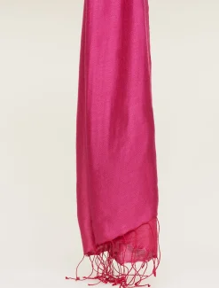 Scarves & Ponchos^Phase Eight Diamond Weave Scarf Magenta