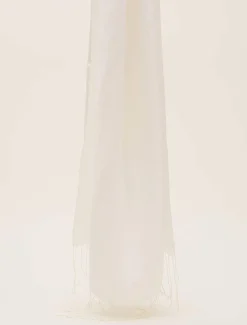 Scarves & Ponchos^Phase Eight Diamond Weave Scarf Ivory