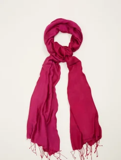 Scarves & Ponchos^Phase Eight Diamond Weave Scarf Magenta