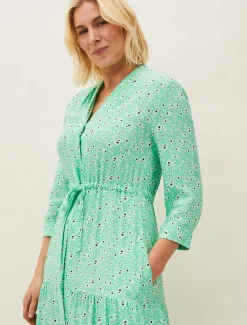 Dresses^Phase Eight Diana Floral Midi Dress Green