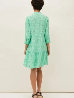 Dresses^Phase Eight Diana Floral Swing Dress Green