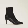 Heels^Phase Eight Dolly Leather Sock Boots Black