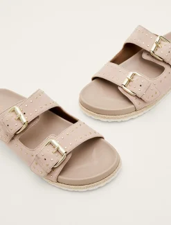 Sandals & Wedges^Phase Eight Double Buckle Sandal Neutral