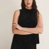 Tops & T-Shirts^Phase Eight Dove Glitter Velvet Top Black/Multi