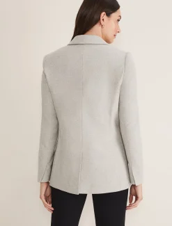Jackets^Phase Eight Drew Wool Blazer Grey/Neutral