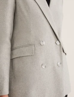 Jackets^Phase Eight Drew Wool Blazer Grey/Neutral