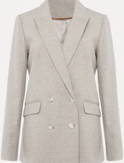 Jackets^Phase Eight Drew Wool Blazer Grey/Neutral