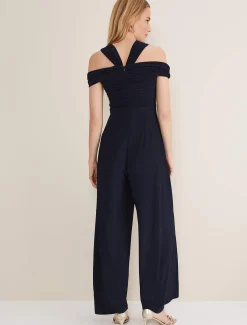 Dresses^Phase Eight Dulce Off Shoulder Jumpsuit French Navy